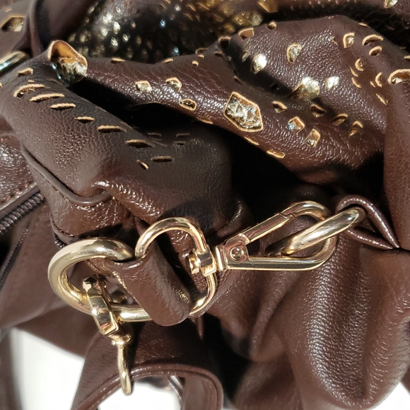 Gold and brown purse - 442 - Picture 4 of 9